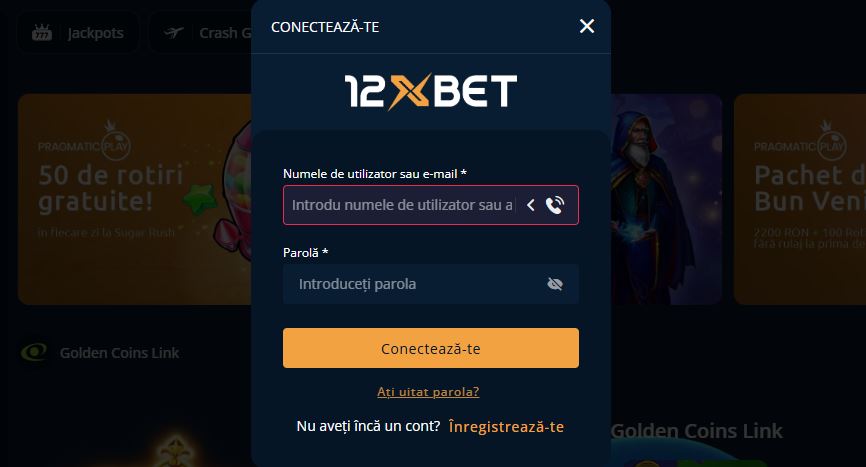 Conectează-te la contul tău 12Bet cu parola